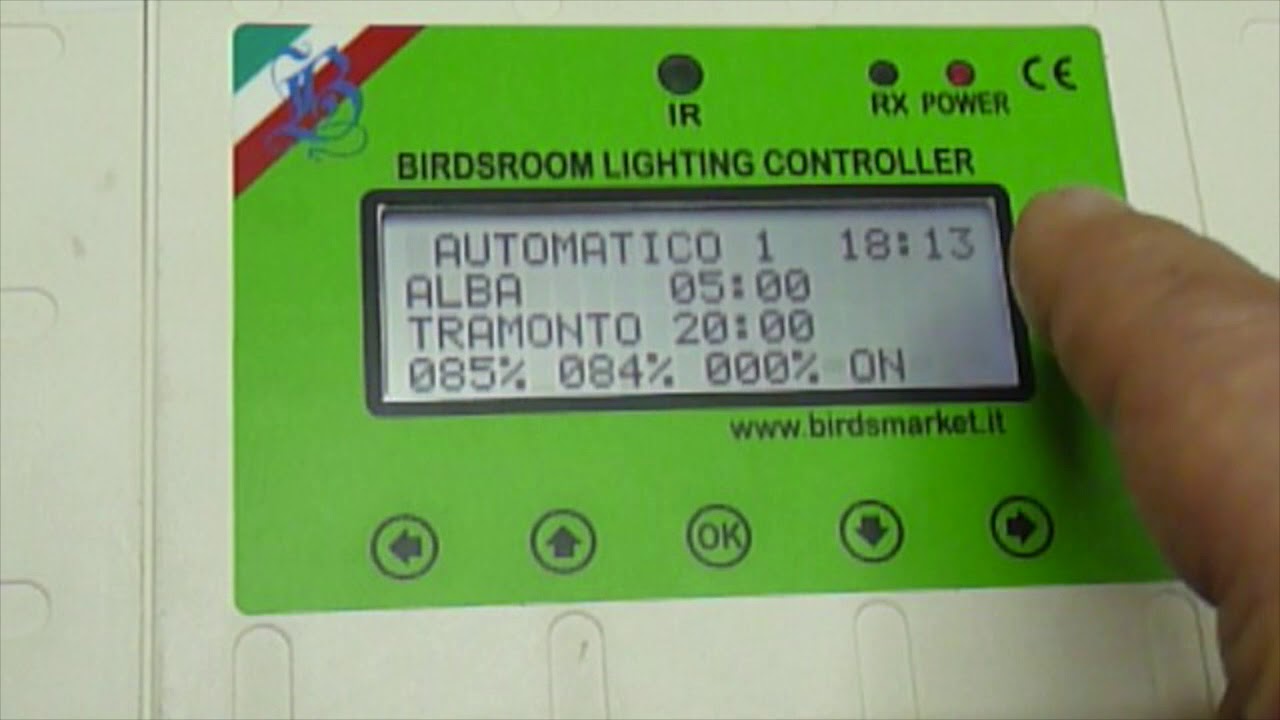 programma centralina fotoperiodo led master 2
