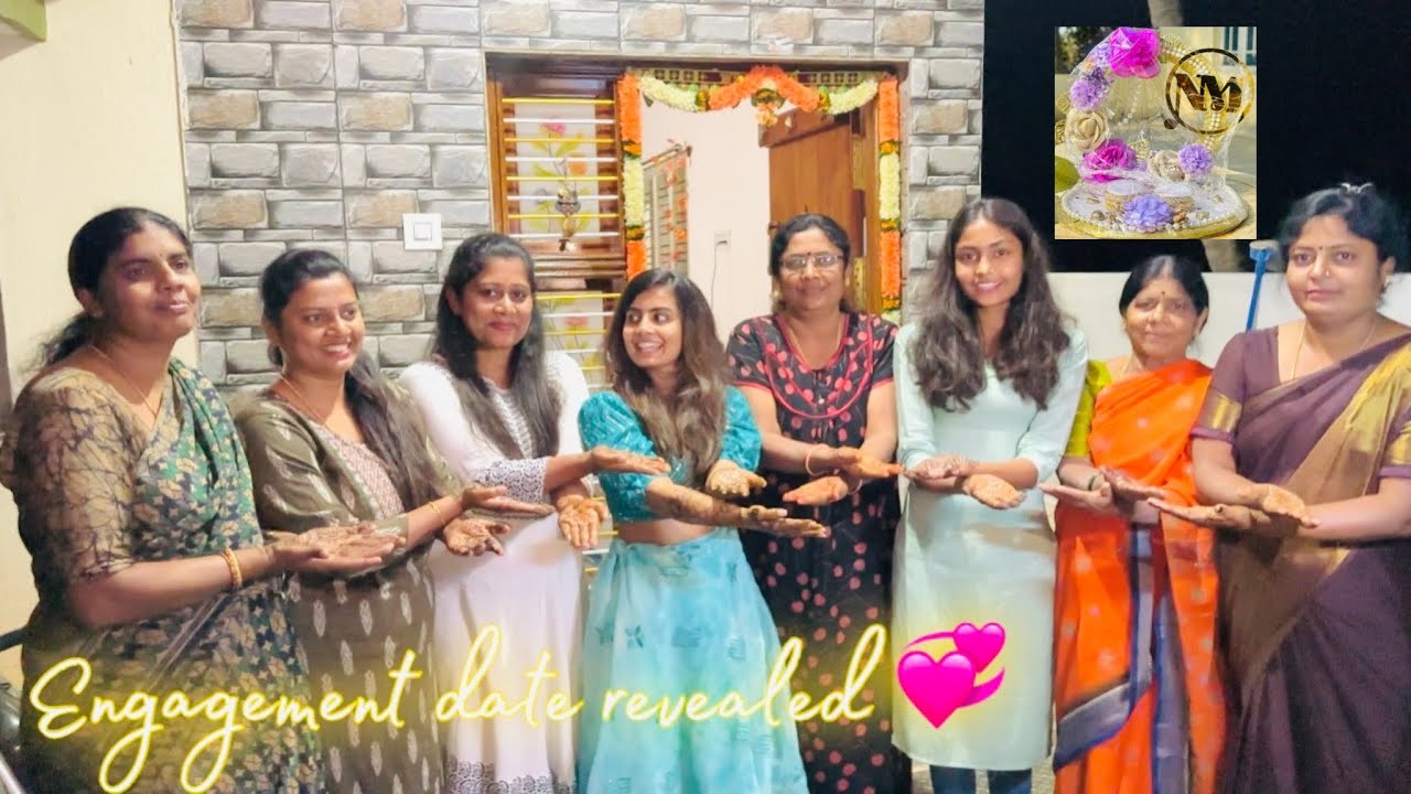 Engagement date revealed💞 Mehandi Day with my FAMILY🫶🏻 #nidhu Madhugowda Vlogs