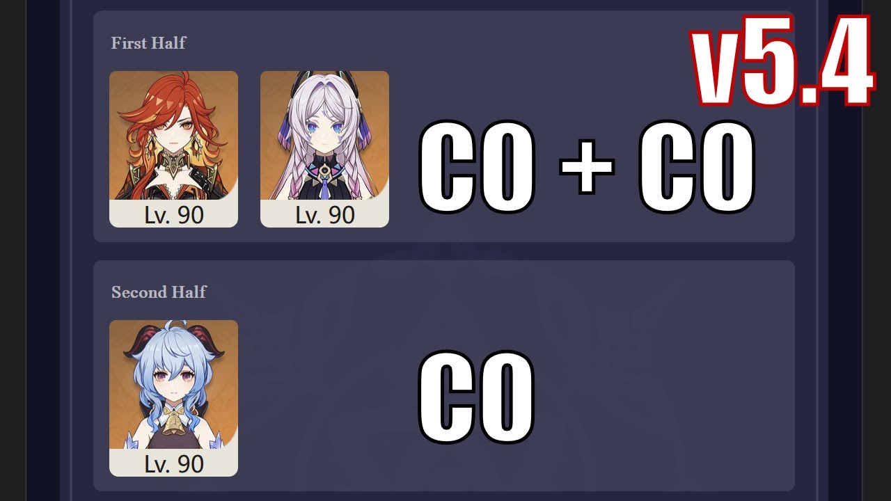 C0R0 Mavuika Citlali Duo & C0R1 Ganyu Pseudo Solo | Spiral Abyss 5.4 Floor 12