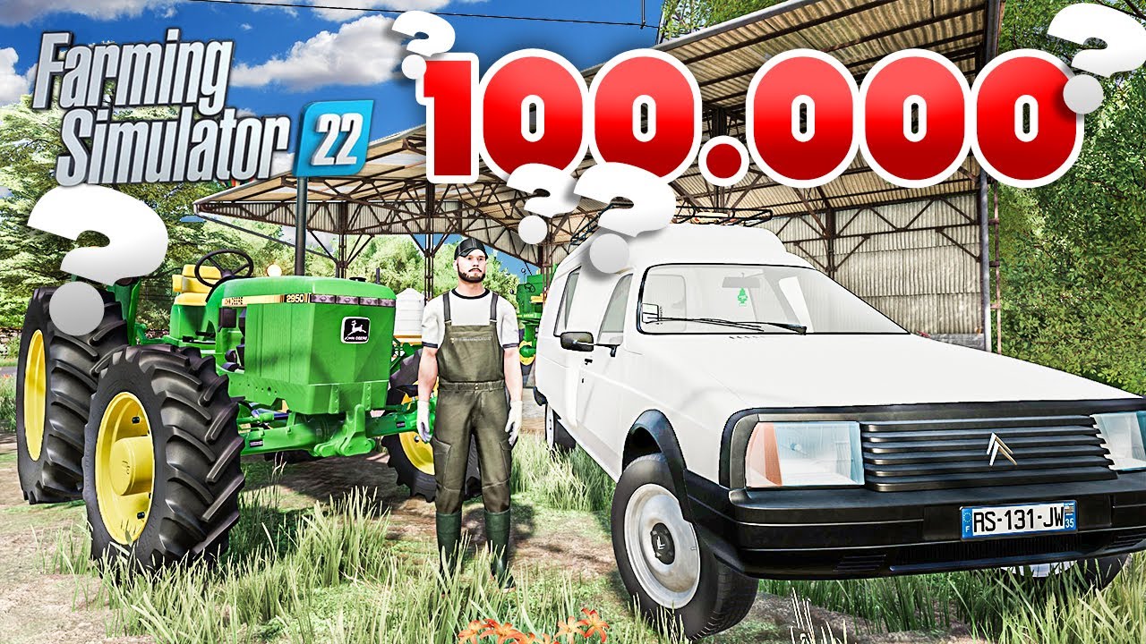 Créer une FERME avec 100.000 € c'est COMPLIQUÉ... (Farming simulator 22)