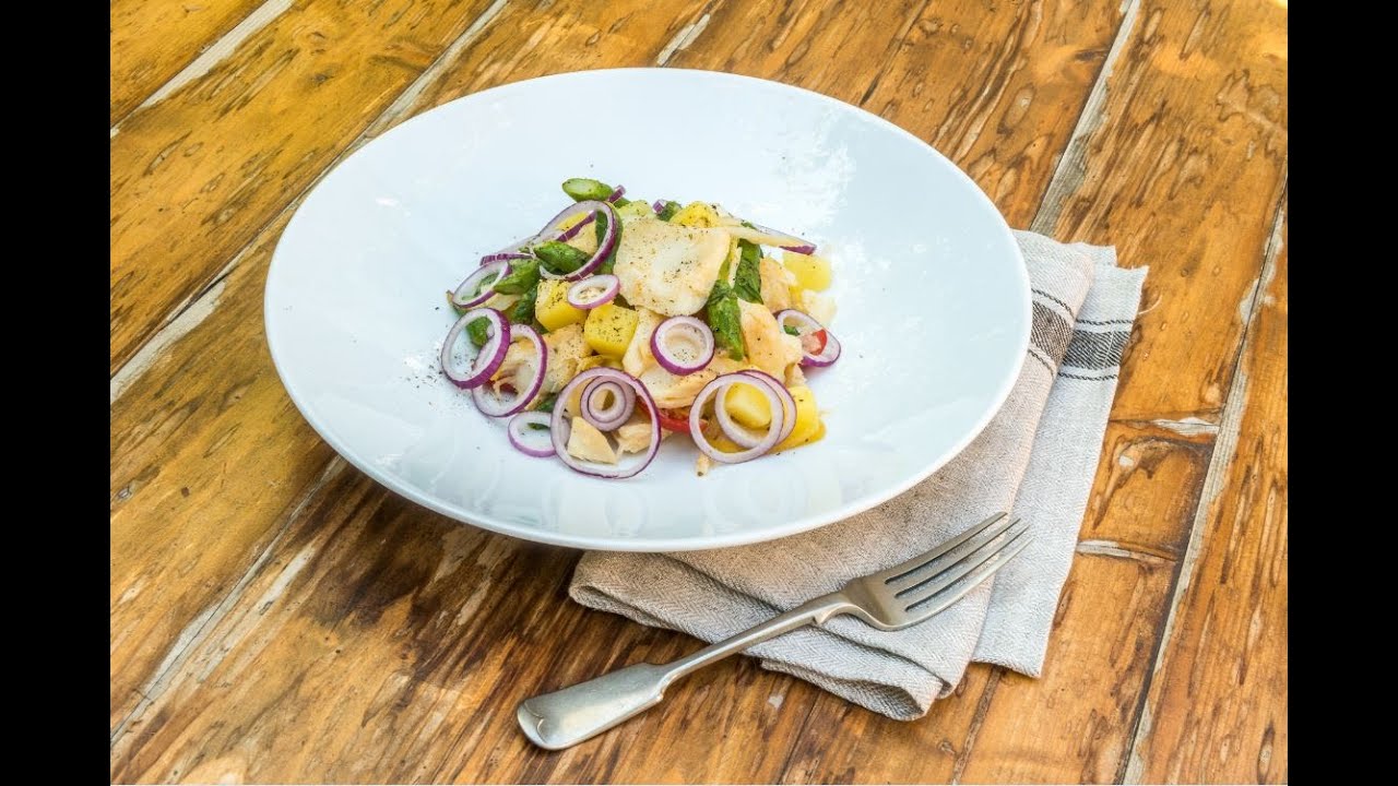 Insalata di Stoccafisso Norvegese, asparagi e limone di Diego Rossi