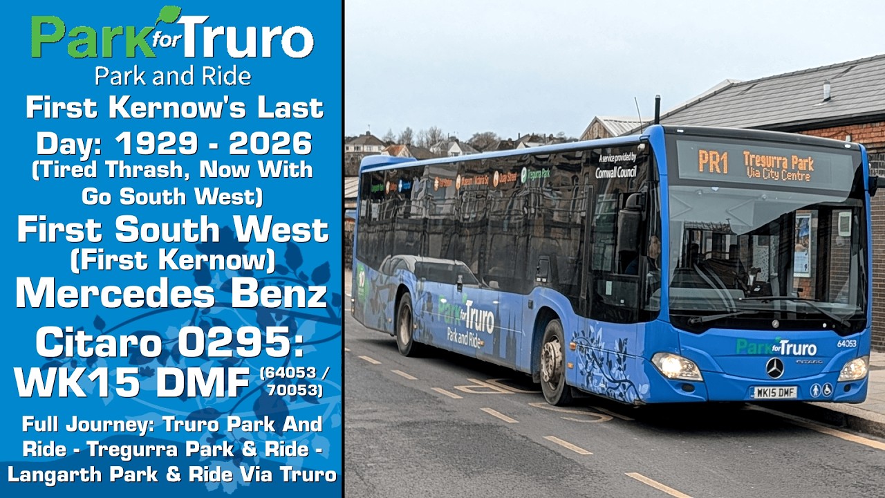 (Last Day - Tired Thrash) First Kernow Mercedes-Benz Citaro 0295: WK15 DMF