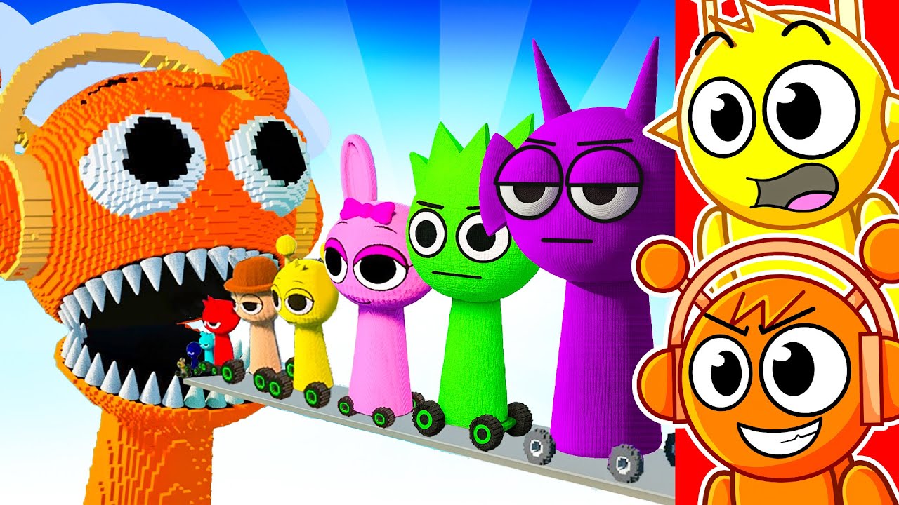 GIANT OREN vs SPRUNKI CARS..??