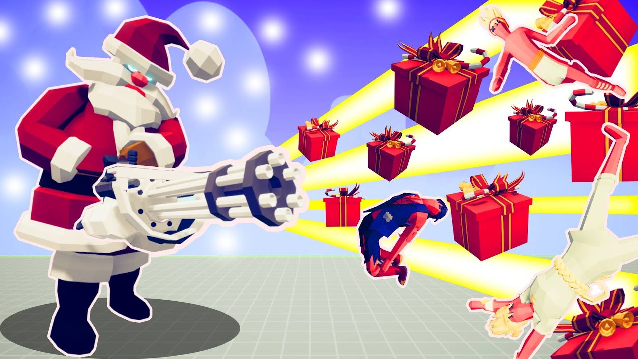 SANTA CLAUS GIVE RANDOM GIFTS to EVERY BOSS | TABS - Totally Accurate Battle Simulator