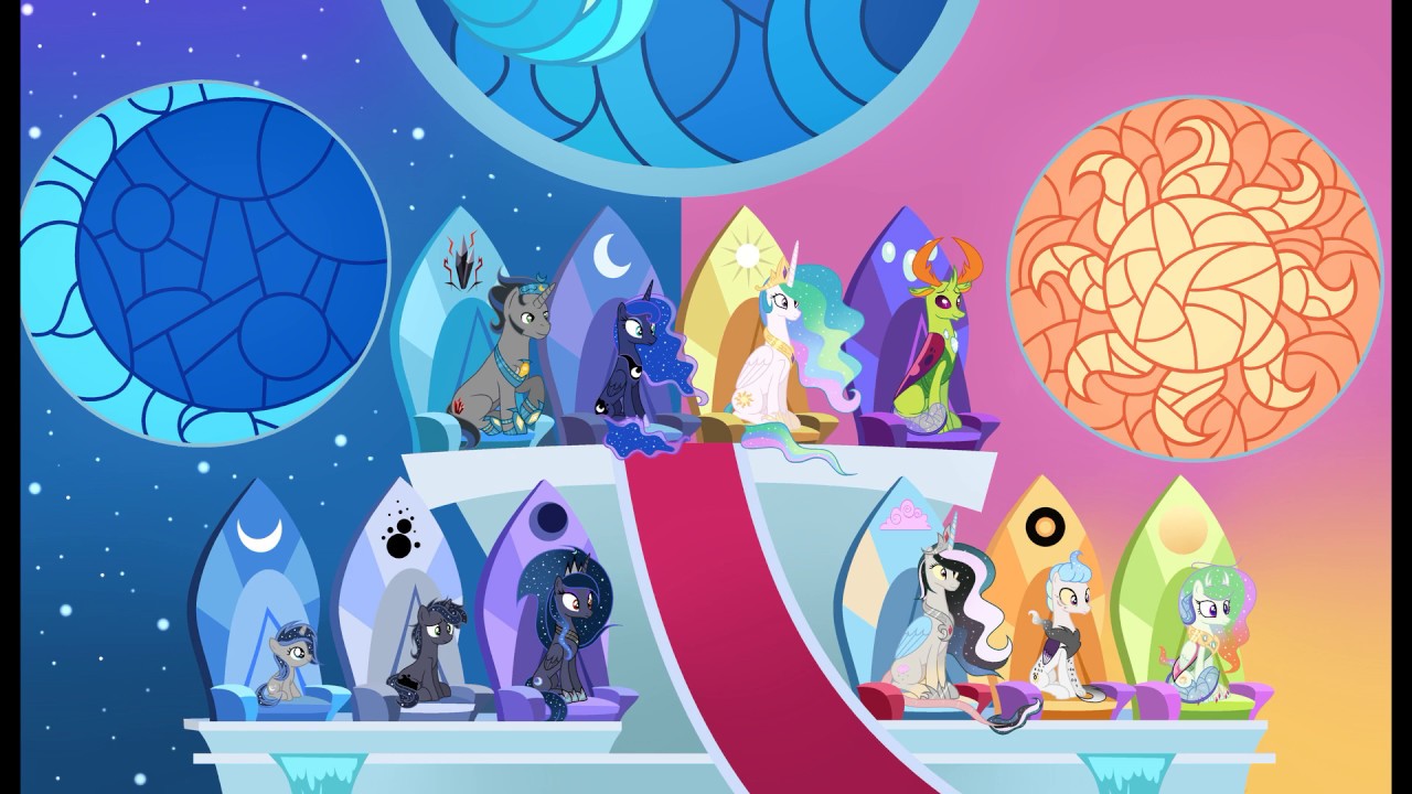 MLP [Next Gen] Sun and Moon royalty (SpeedPaint)