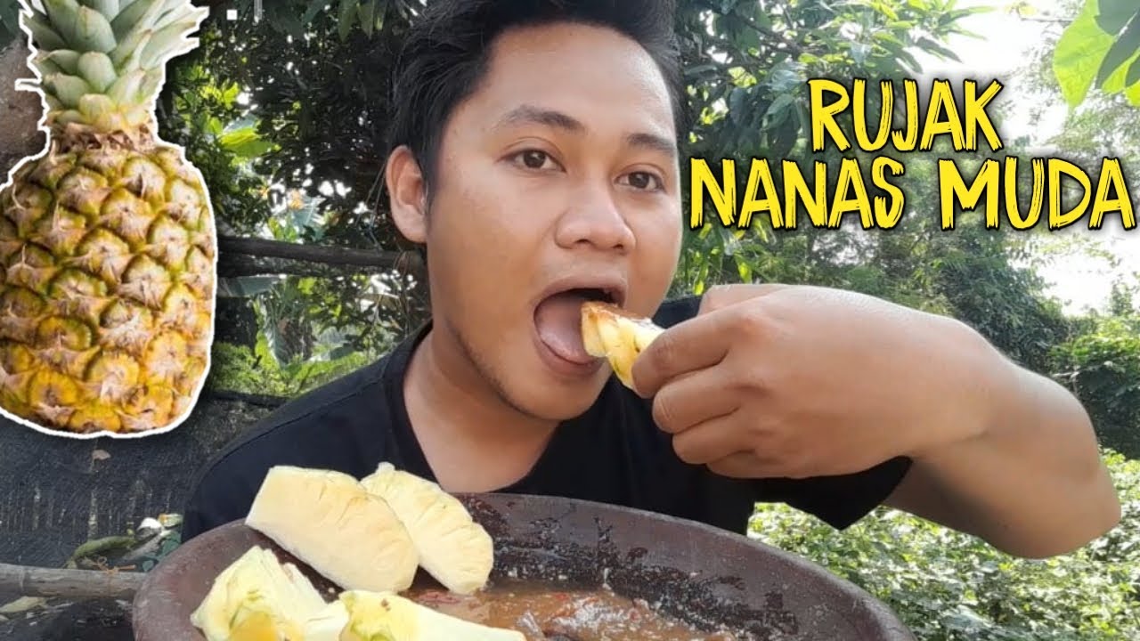 RUJAK NANAS SAMBAL TERASI KACANG SEGER BANGET!!!