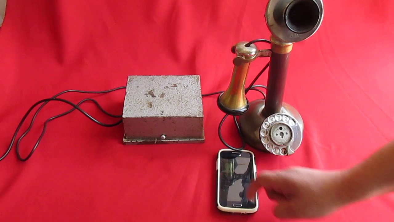 Antiguo Telefono Candlestick,Original,1920 Funcionando Full