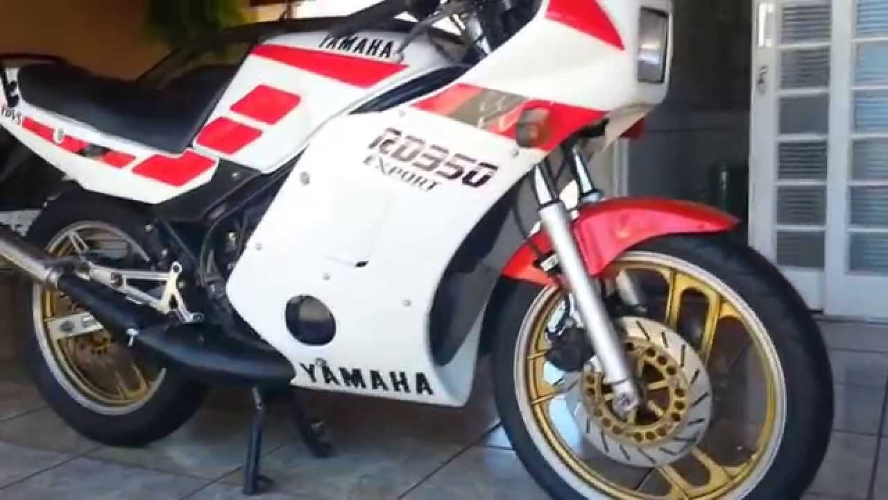 Yamaha RD350LC 1989, em funcionamento, RD 350,