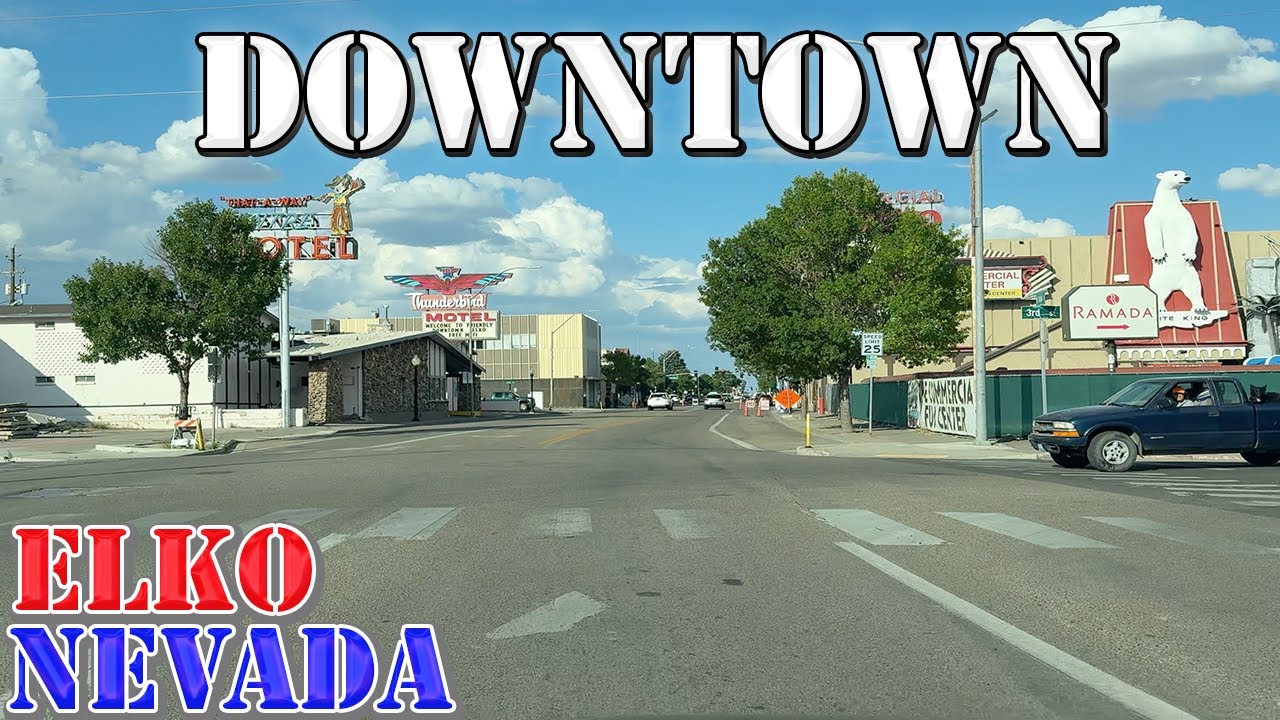 Elko - Nevada - 4K Downtown Drive