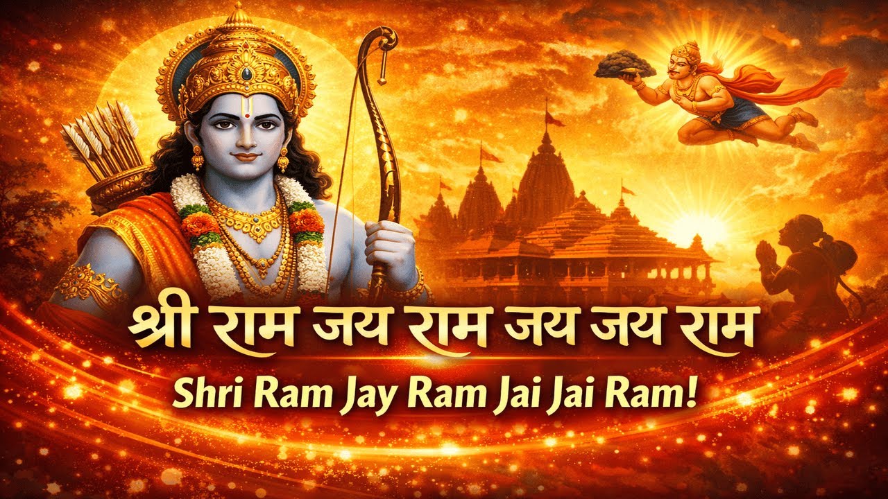 🔱 श्री राम जय राम जय जय राम 🔱 Powerful Ram Mantra for Peace & Positivity