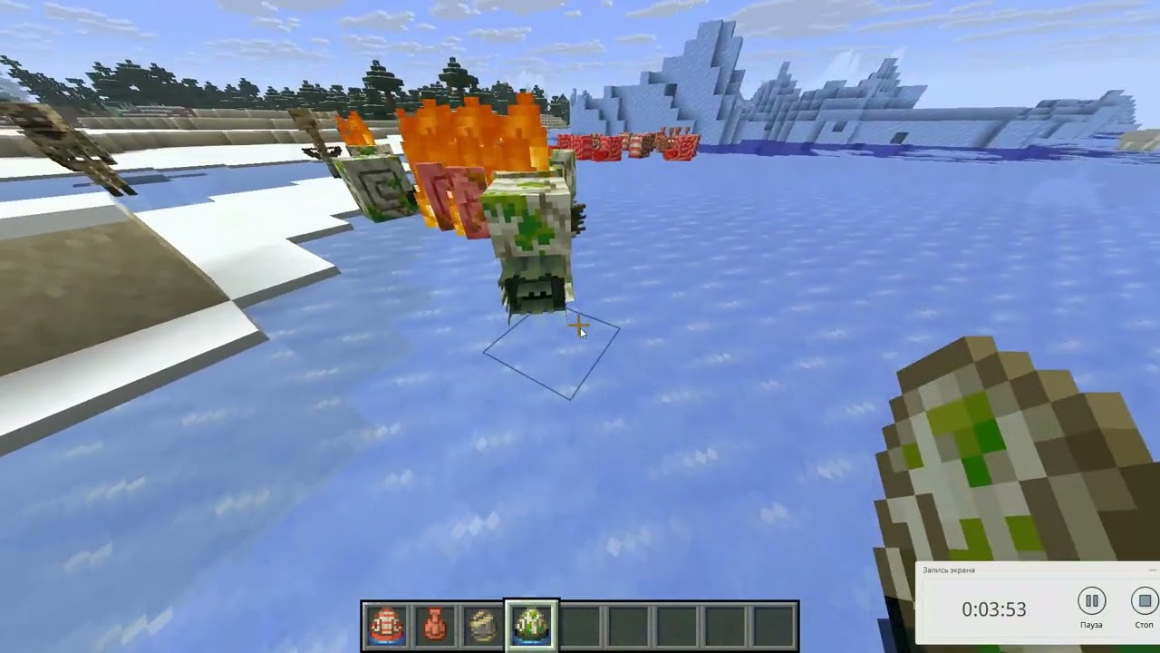Играем в minecraft на компьютере 😃😃😃