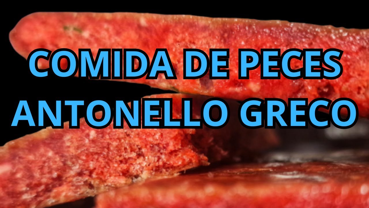 PAPILLA para PECES ANTONELLO GRECO gran alimento con el que crecen rápido y sanos.