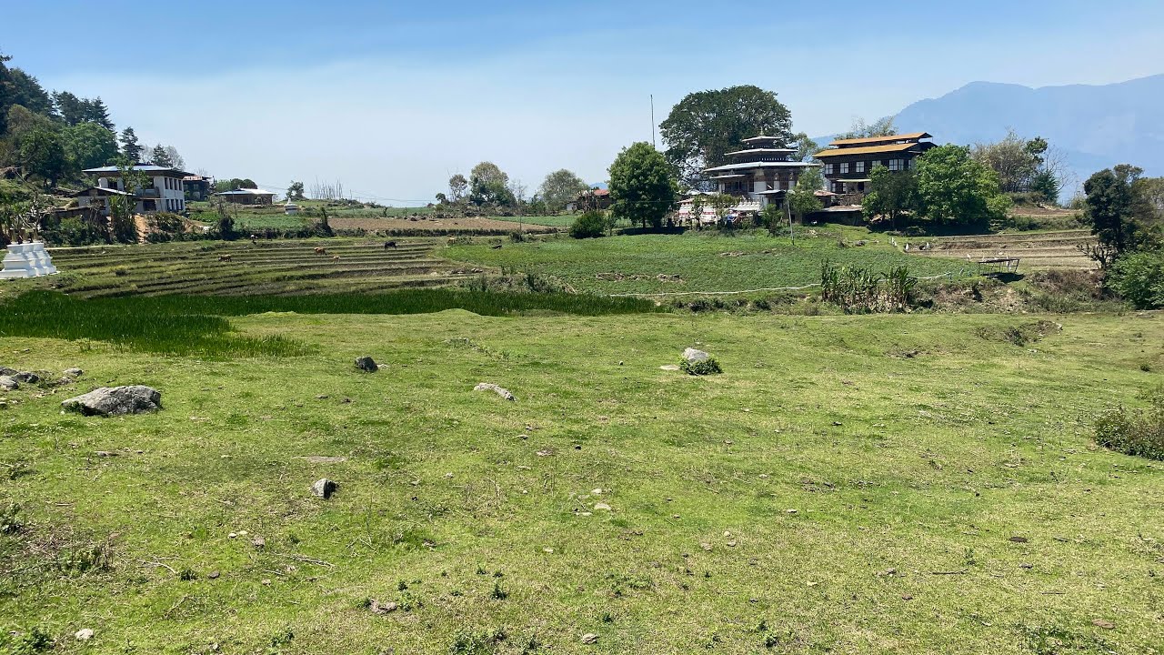 A remote village in Bhutan
