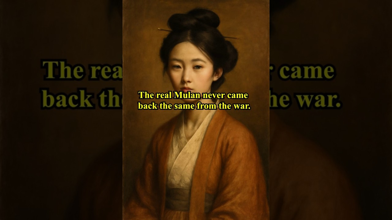 The real Mulan never came back the same from the war 🥀 #history #art #mulan