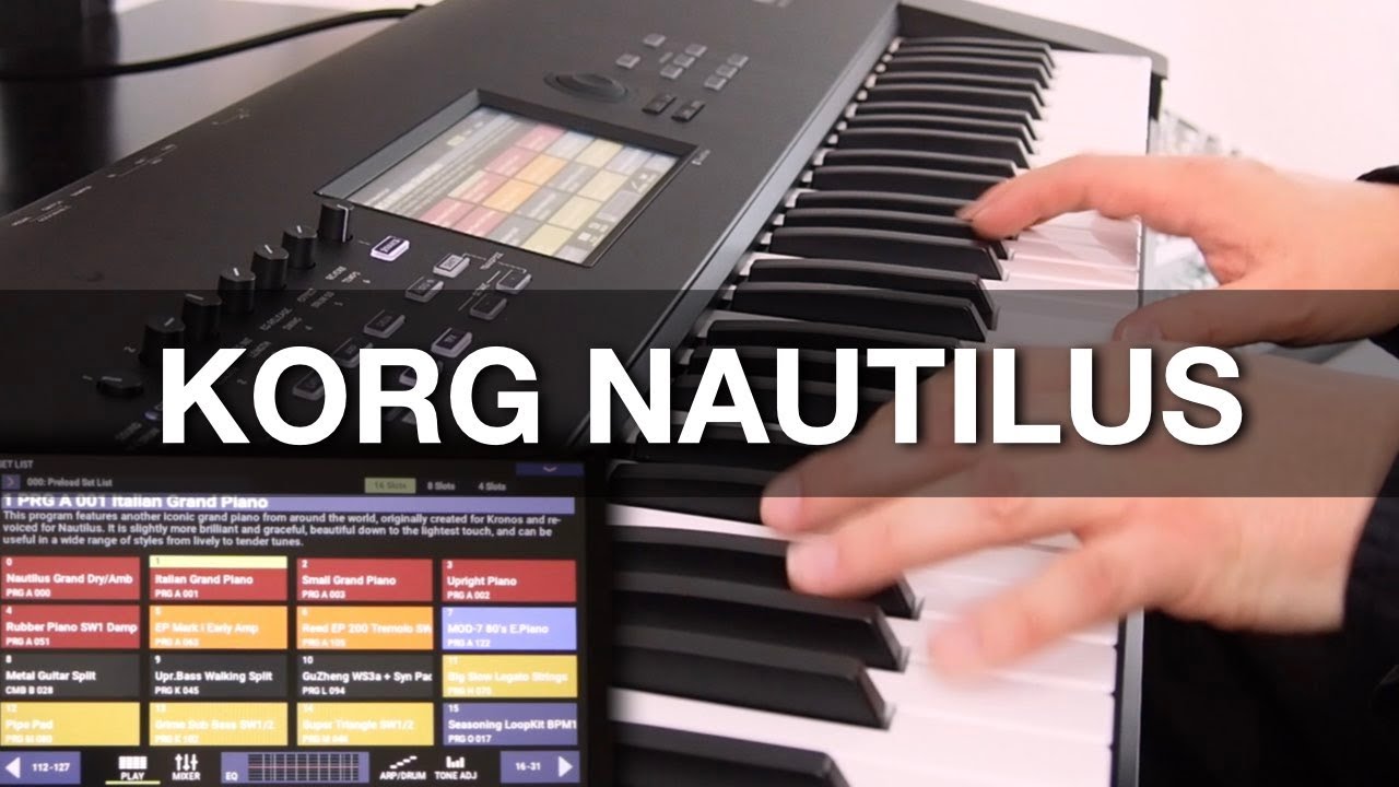 KORG Nautilus - erster Preset-Test - no talking!