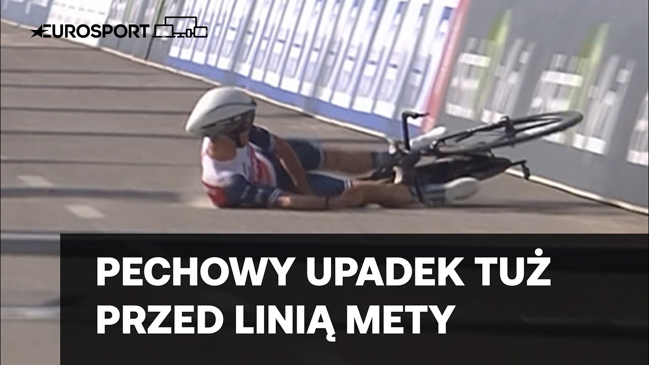 Antonio Tiberi wywr&oacute;cił się na kilka metr&oacute;w przed linią mety 2. etapu UAE Tour