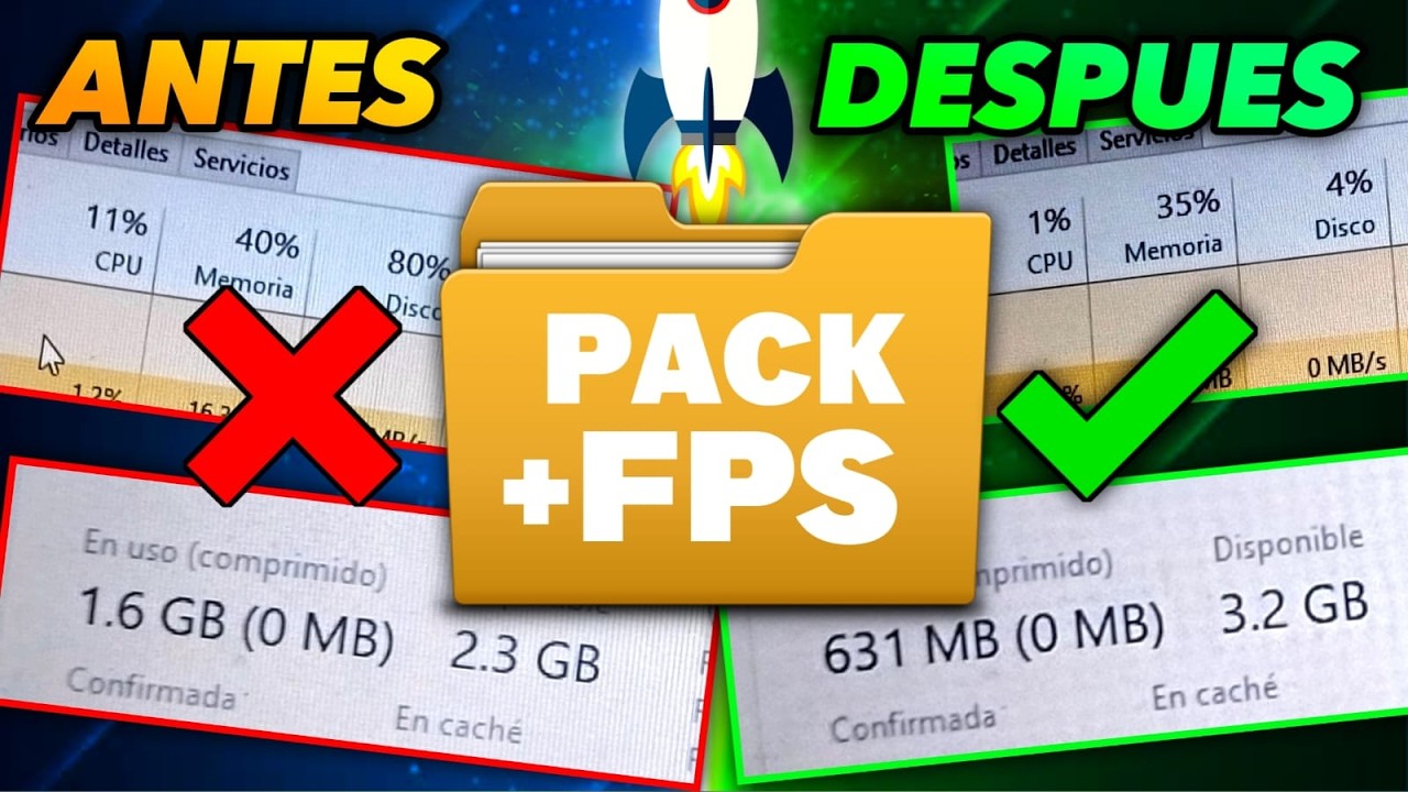 URGENTE! 🔴LA MEJOR CARPETA DE OPTIMIZACION PARA HACER VOLAR TU PC 🚀 Como OPTIMIZAR mi PC GAMA BAJA