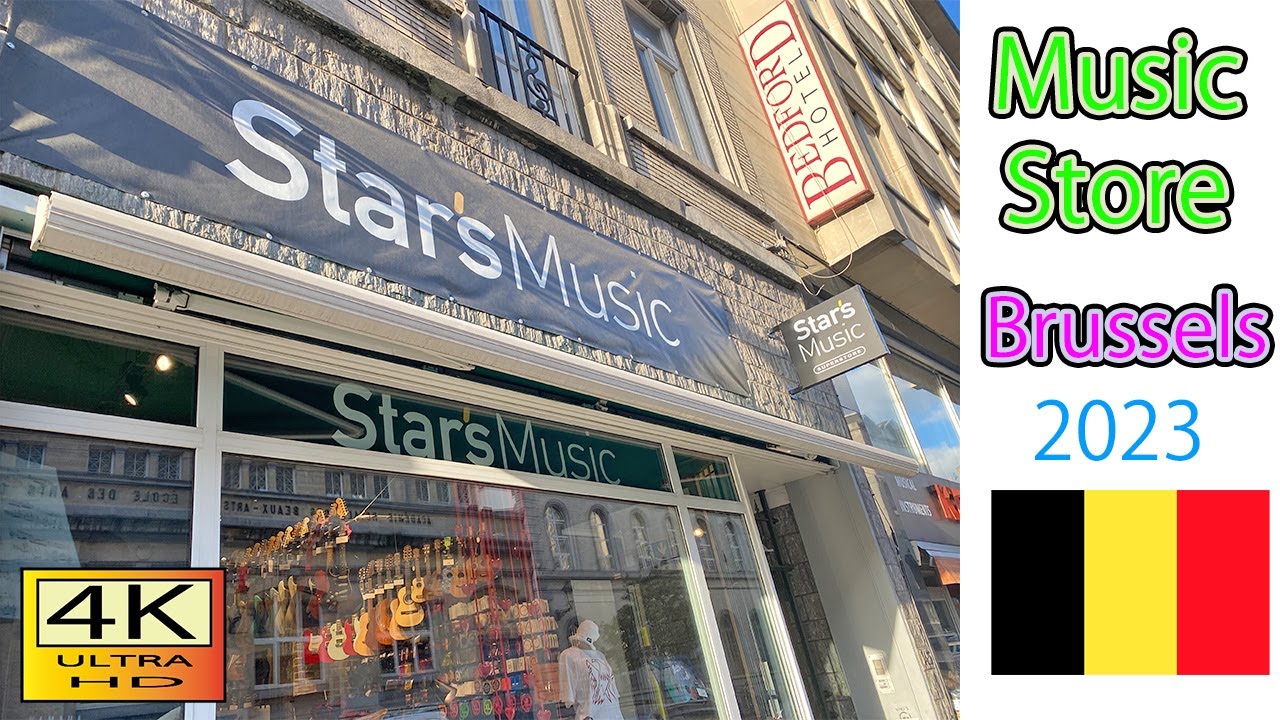 Star's Music / Music Store in Brussels / (Brussels Vlog Day2-2) / 2023 / Belgium / guitarist /