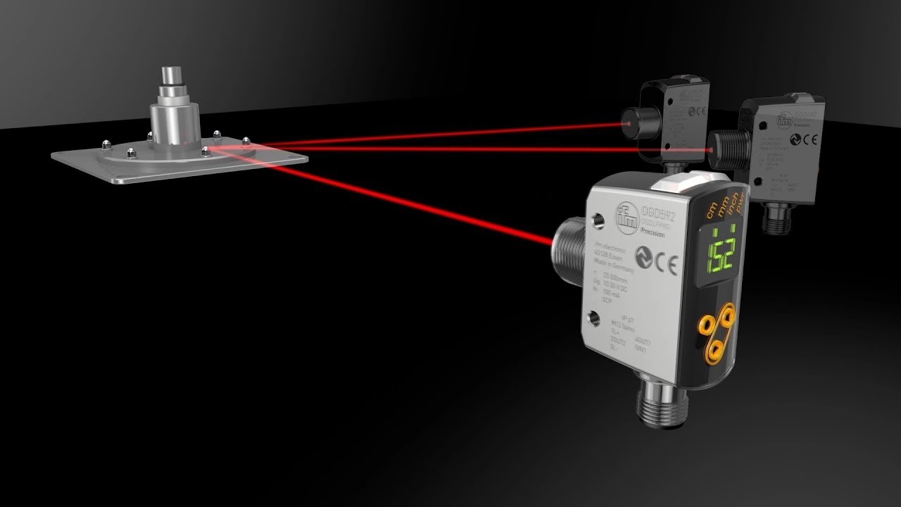 Precisi sensori di distanza laser ifm con tecnologia PMD