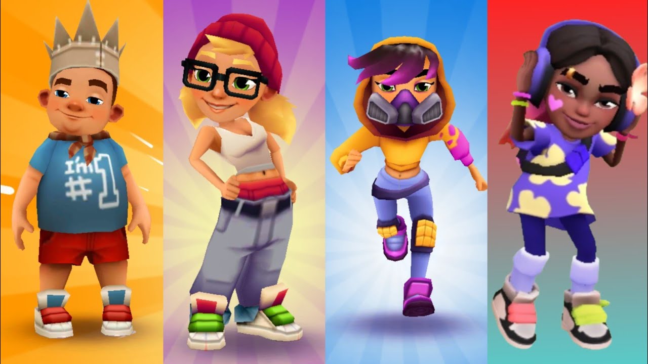 Subway Surfers Tag Time Attack - King, Tricky, Miss Maia, Hali