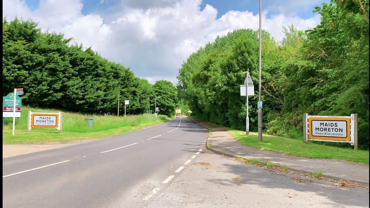 Buckingham Town Centre to Boundary of Maids Moreton  - Buckinghamshire England