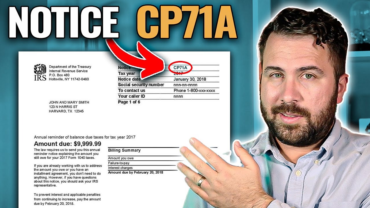 IRS Notice CP71A Explained: What It Is and What To Do With This Notice