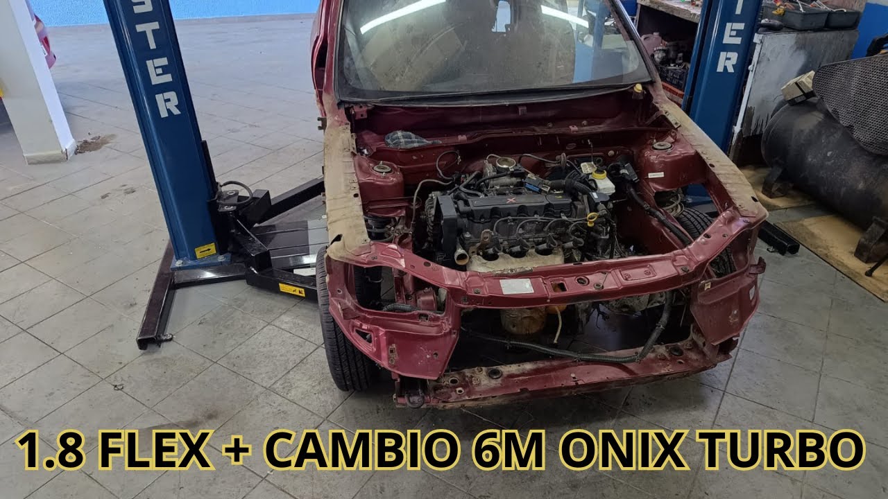 Gm Corsa Wind 1.8 flex + Cambio 6 marchas do Onix Turbo - Coloquei o motor no Lugar!