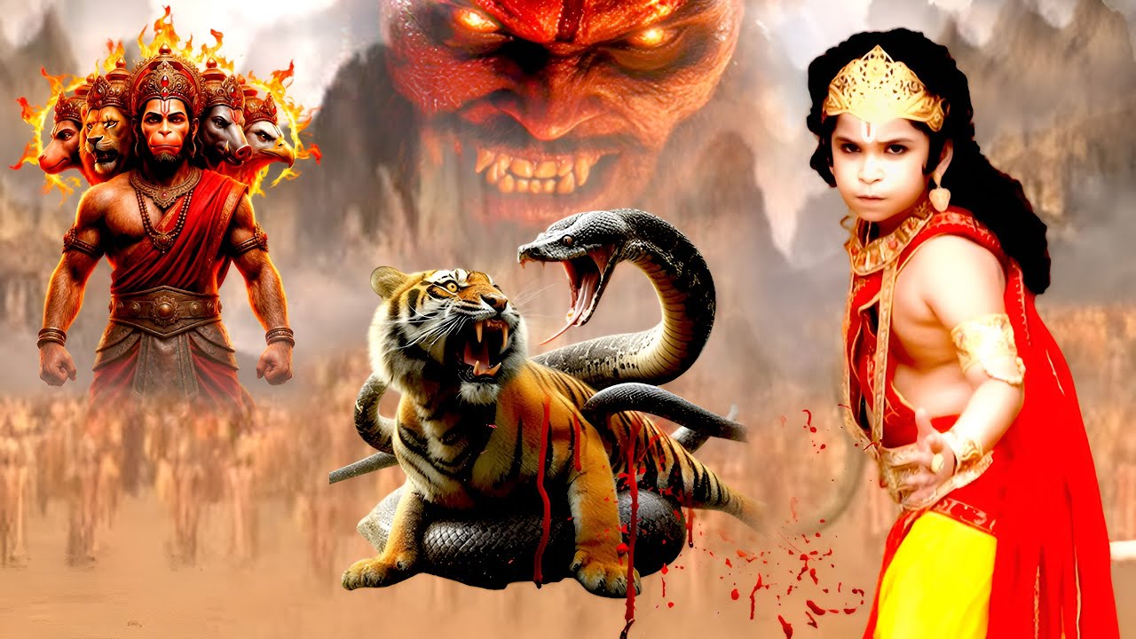 हनुमान जी के विकराल रूप देख भागने लगे असुर | Shri Hanuman Tv Serial