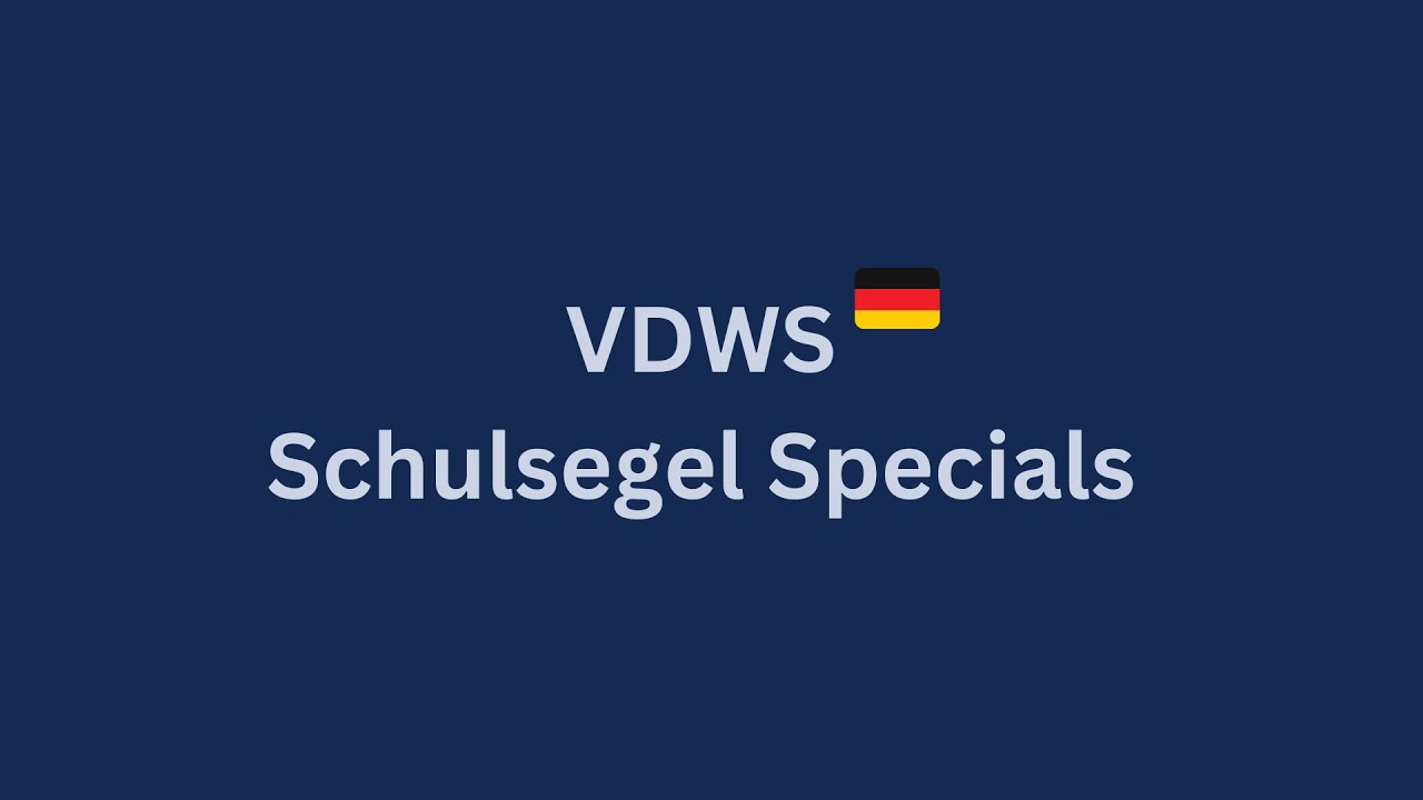 VDWS Schulsegel - Specials