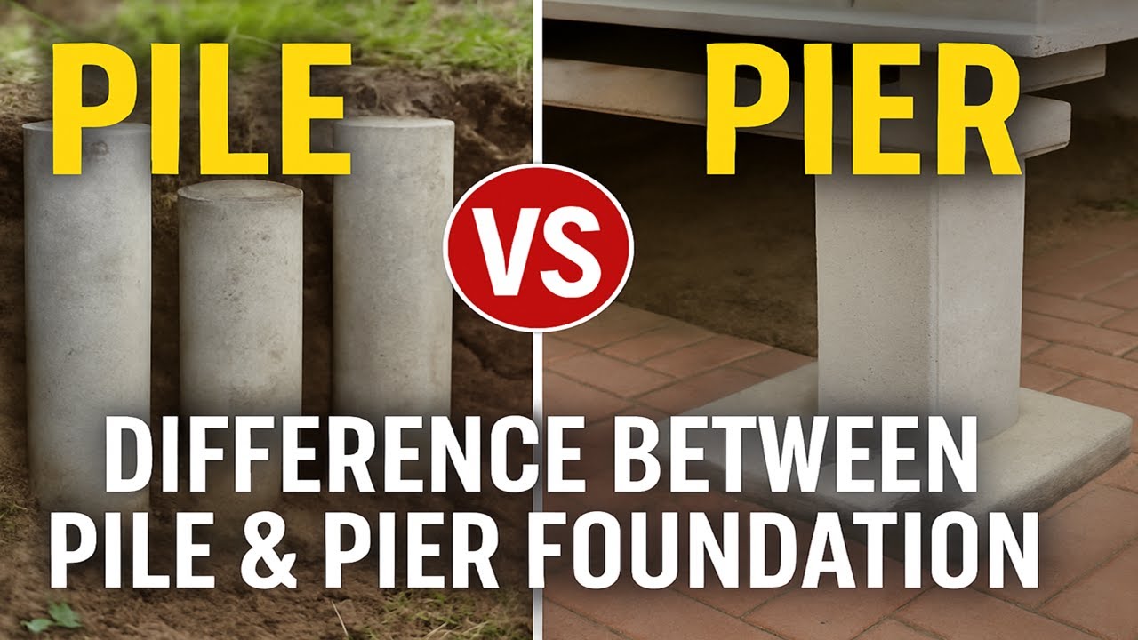 Pile vs Pier Foundation I Difference between Pile & Pier Foundation