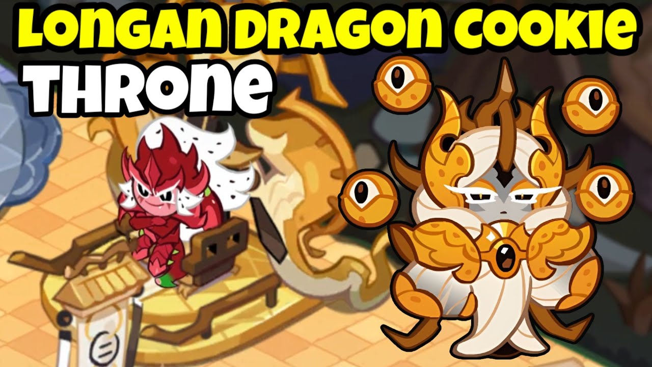 Pitaya Dragon Cookie Reaction on Longan Dragon Cookie Throne + Full Dragon Skeleton Decor Animation