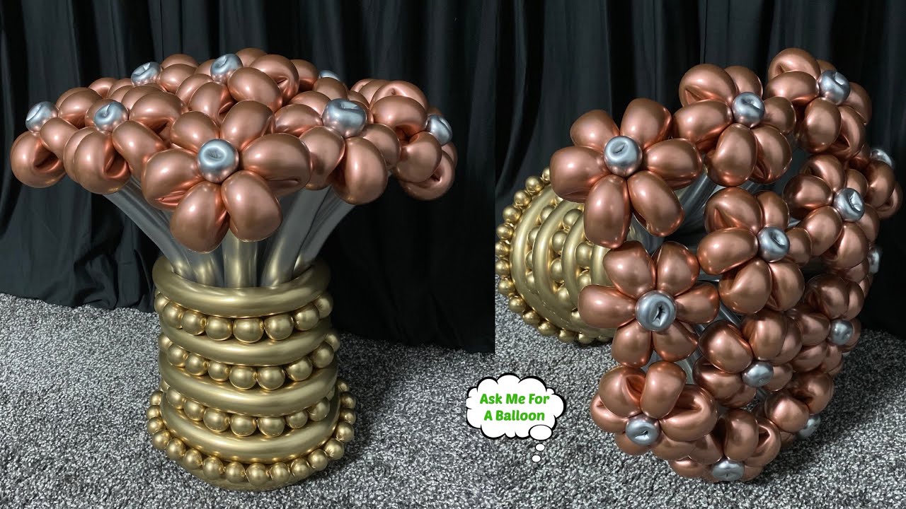 Chrome Flower Balloon Bouquet