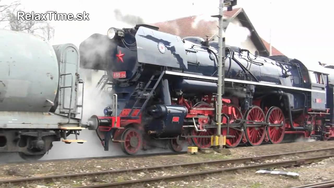 Lokomotiva 498 104 Albatros - Mikuláš 2009 - Steam train ride