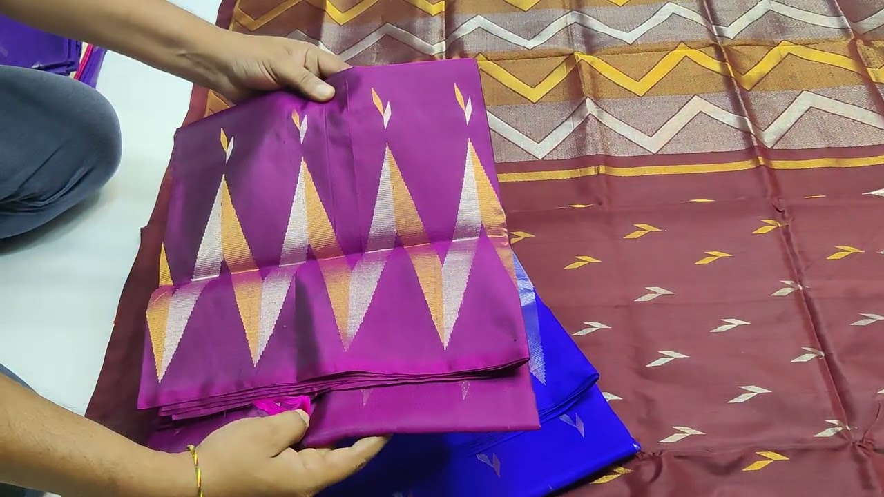 Pure Uppada Pattu Jamdani Allover Buta Sarees wholesale price only 7600/- What's up no 9848843477