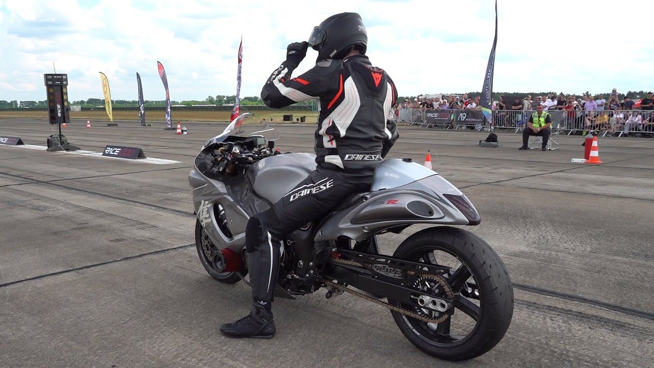 500HP Hayabusa GSX1300 R Turbo - 0-314 KMH Acceleration!