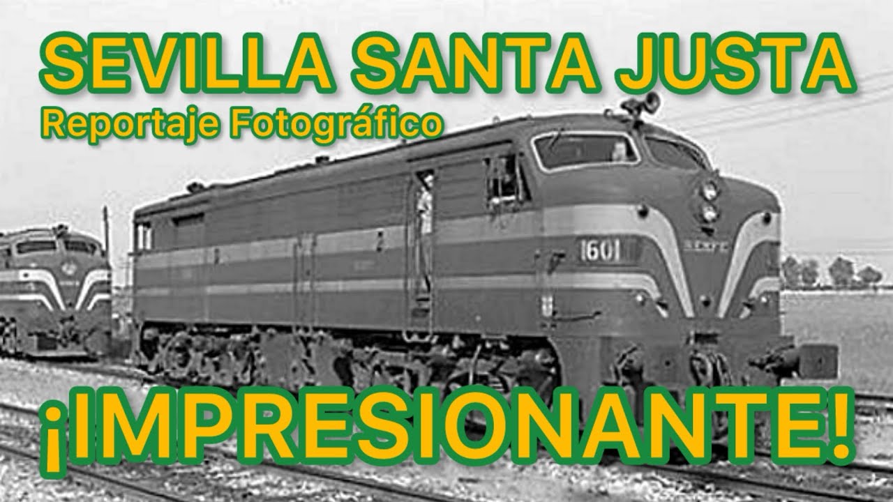 📸 TRENES de Leyenda: Las LOCOMOTORAS que habitaron el viejo taller de Santa Justa