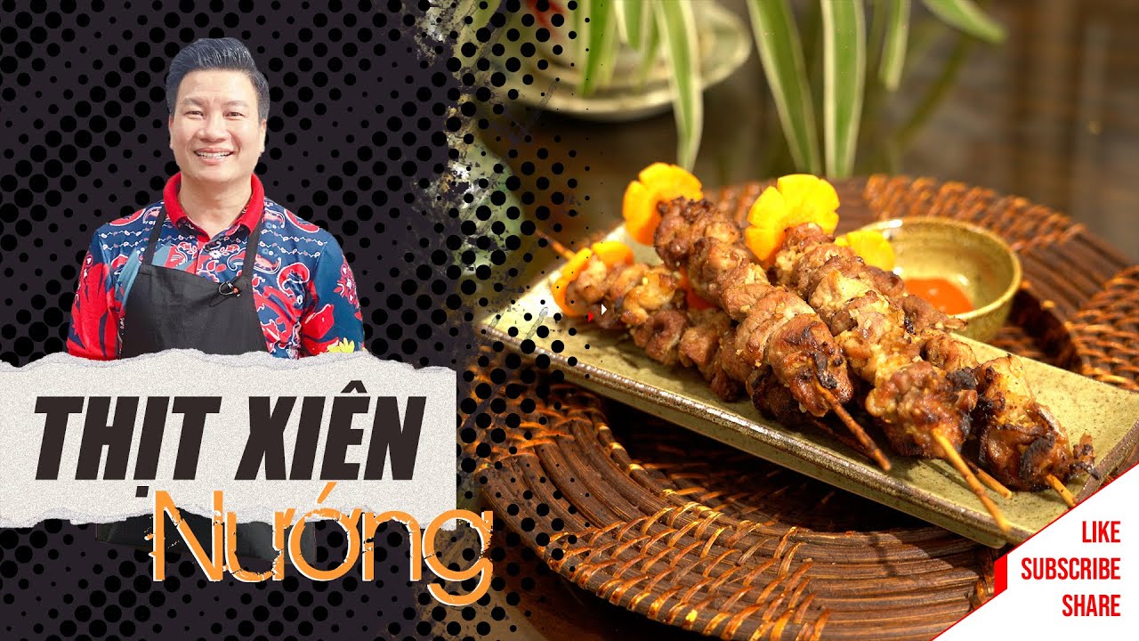 1/6 Làm THỊT XIÊN NƯỚNG bằng nồi chiên không dầu siêu nhanh, thơm nức mũi cháu nào cũng mê