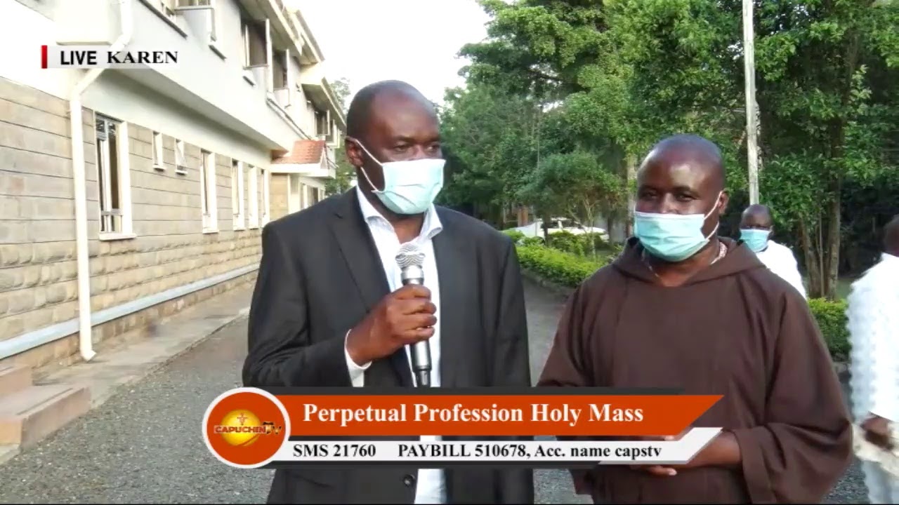 08-12-2020. Capuchin TV Live Live Perpetual Profession Holy Mass. St. Camillian, Karen, Nairobi