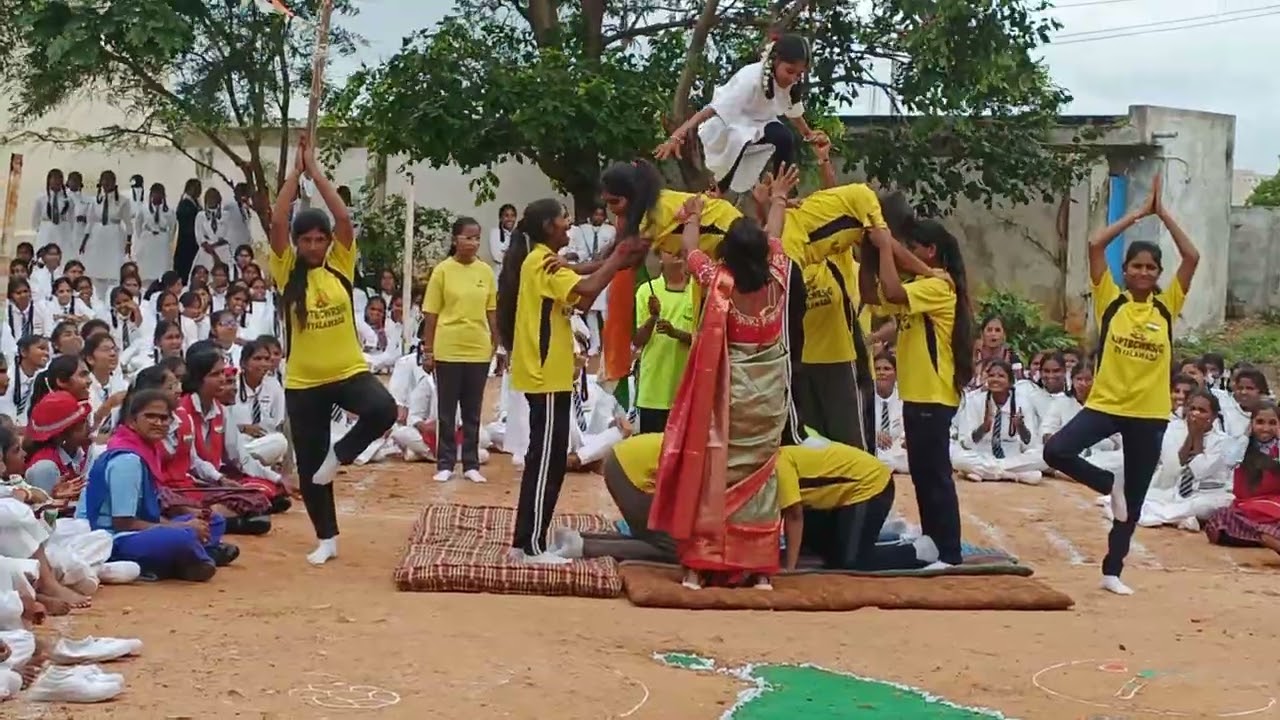 Pyramids Performed by 2nd Year Students (2024-2026 batch) at MJPTBCWRJC Uyyalawada 