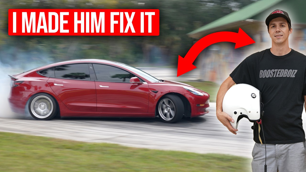Boostedboiz Kyle Broke my Drift Tesla