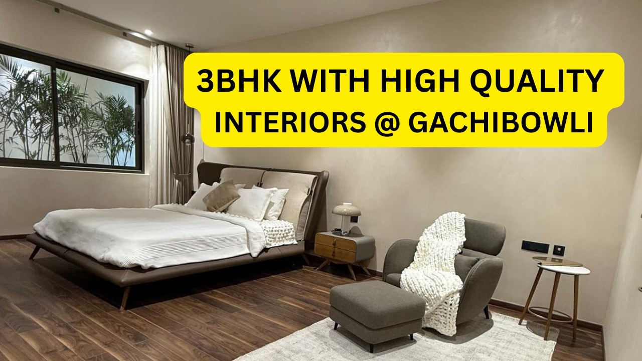 Luxury 3BHK Flat for sale with quality interiors in Gated Community Gachibowli | Alekhya Palm Woods