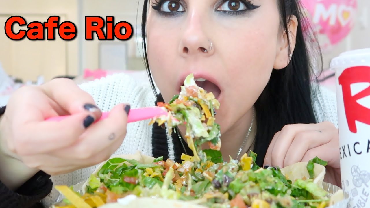 CAFE RIO SALAD BOWL | Rice, Black beans, sour cream, corn salsa