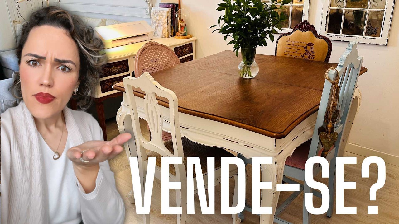 Do LIXO ao LUXO mesa de jantar e cadeiras/ Vendi a minha mesa e achei outra no lixo