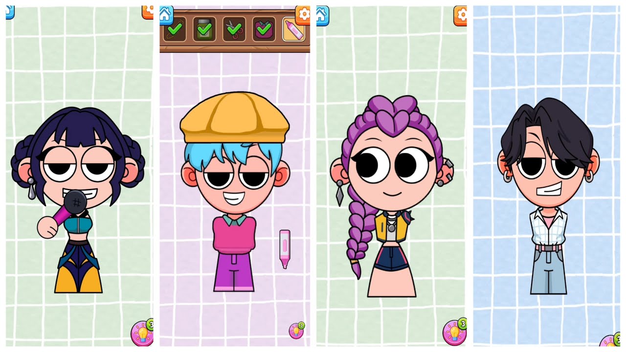 Kpop Demon Hunters 🆚 SAJA Boys 🎮 Tiles Hop EDM RUSH