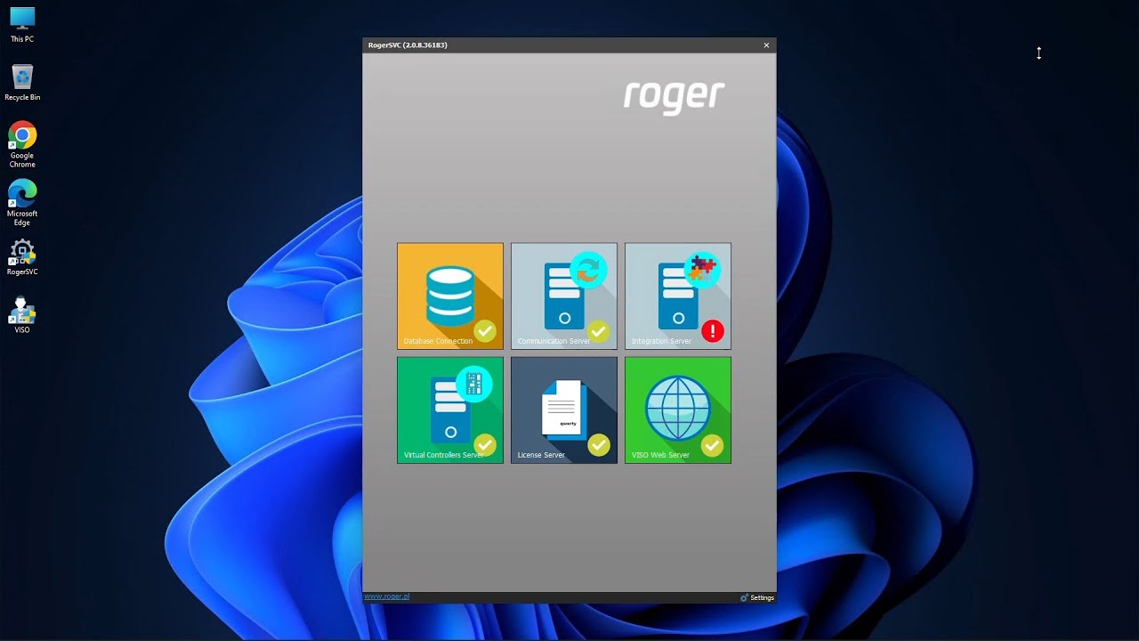 Roger VISO and SQL Server Express 2022 setup