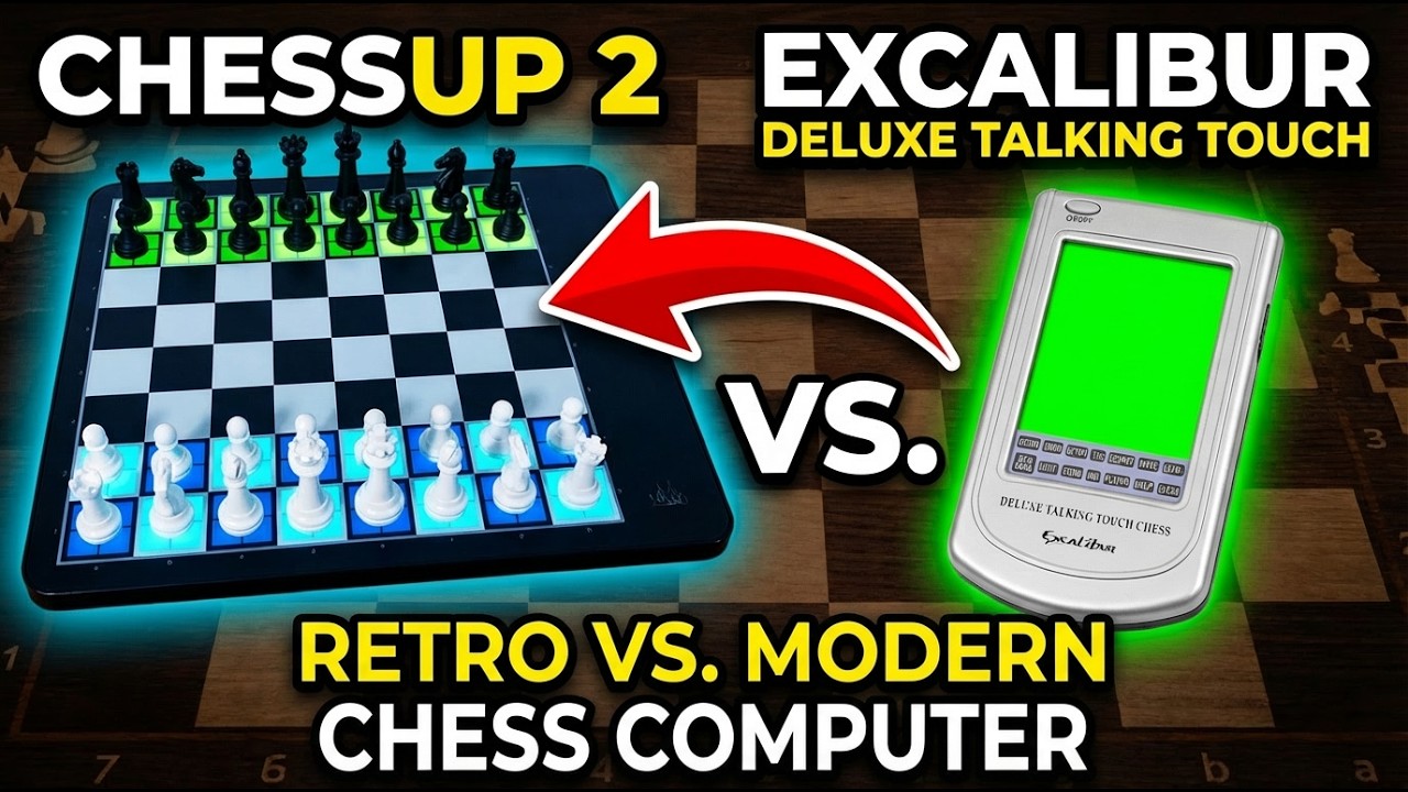 ChessUp 2 против говорящего сенсорного шахматного компьютера Excalibur Deluxe 😎 Gadgetify