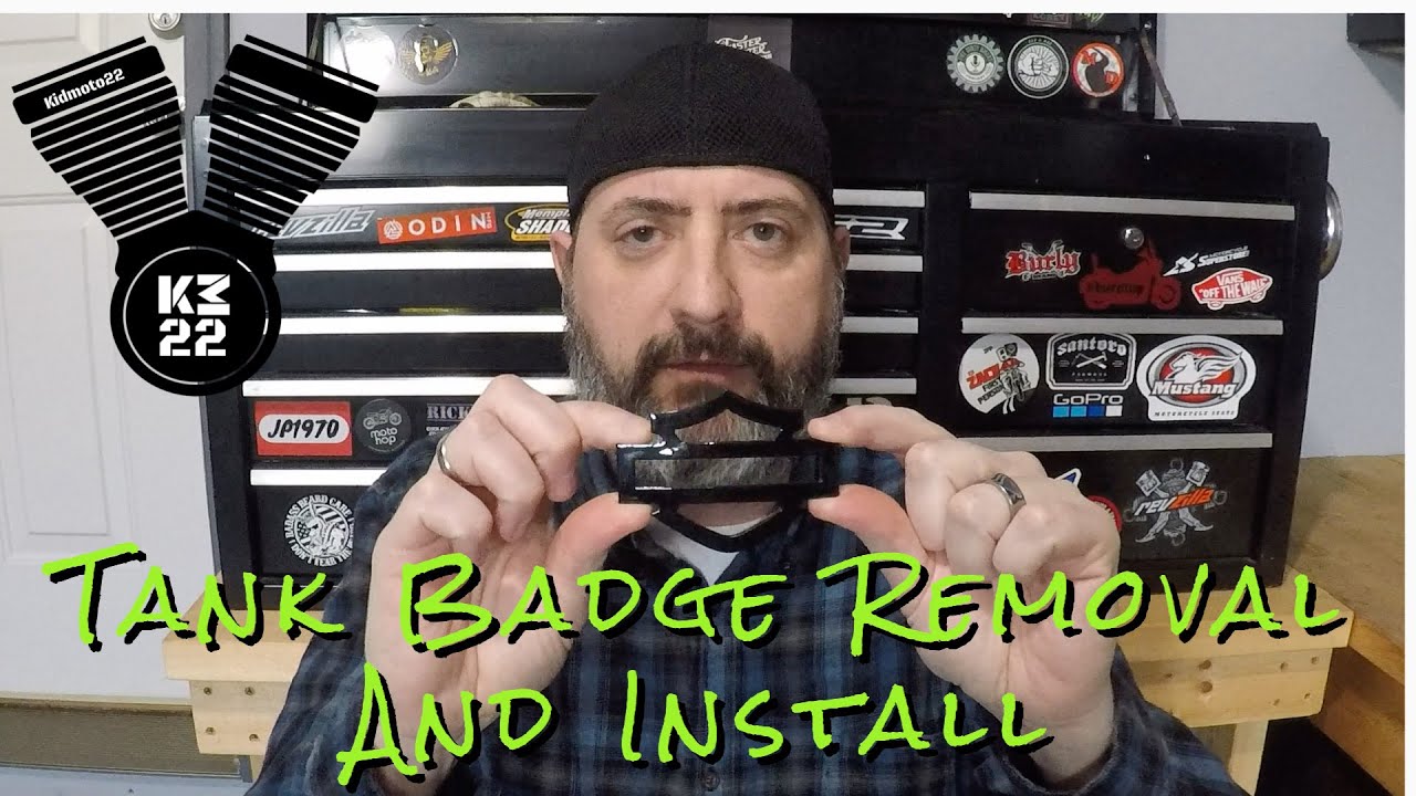 Harley Davidson Tank Badge Removal and New Badge Install