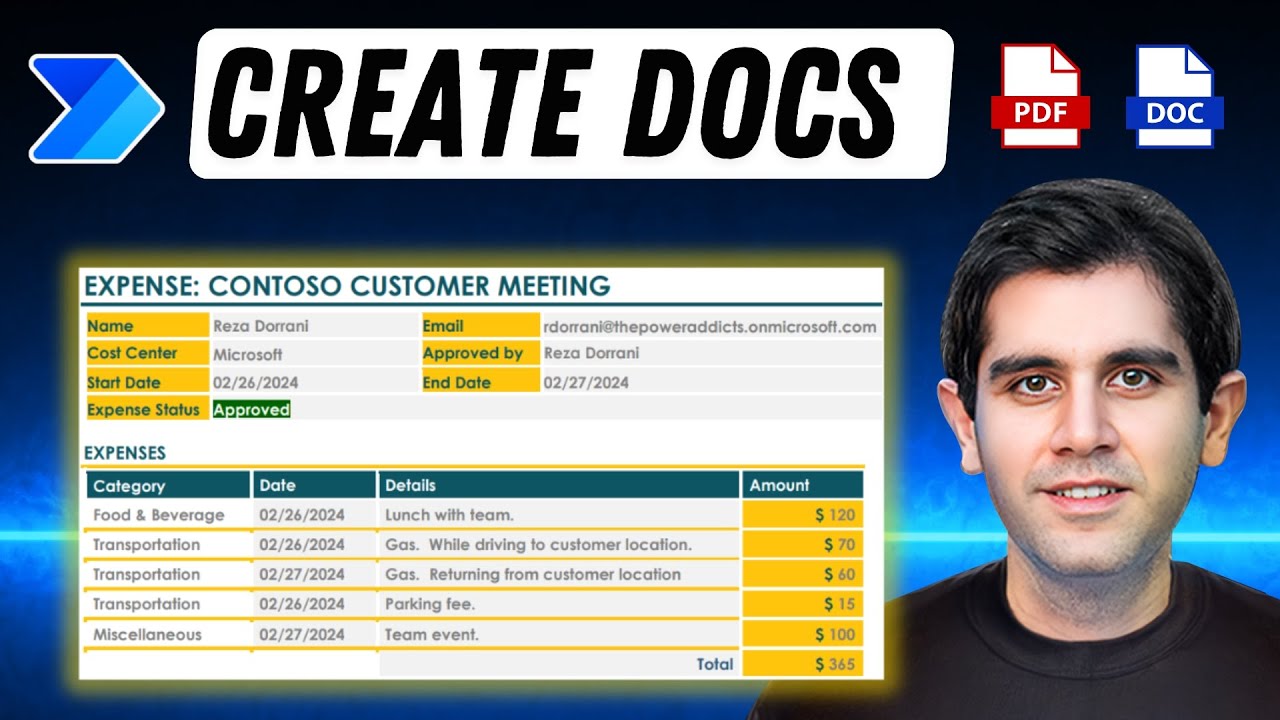 Create Dynamic PDFs with Tabular Data using Power Automate