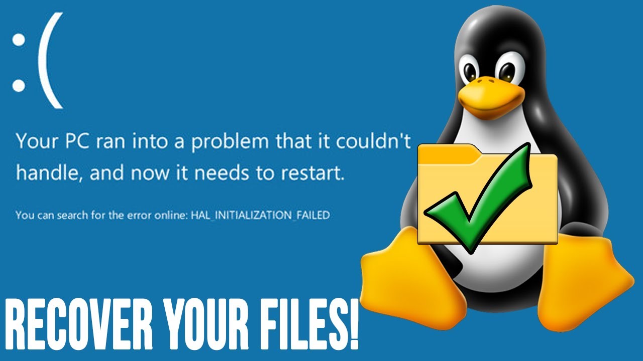 Как восстановить файлы с неработающего ПК под управлением Windows, загрузившись с Linux CD или фл...