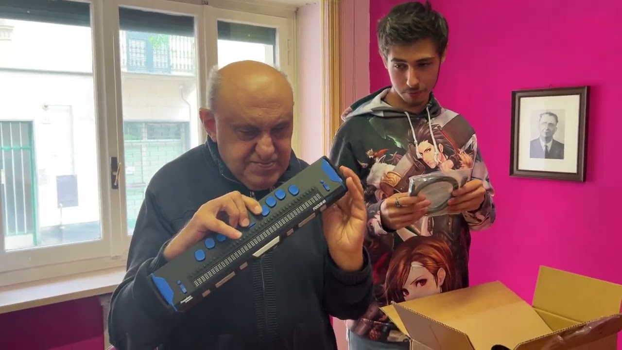 Unboxing barra Braille Focus 40 Blue 5th Gen.